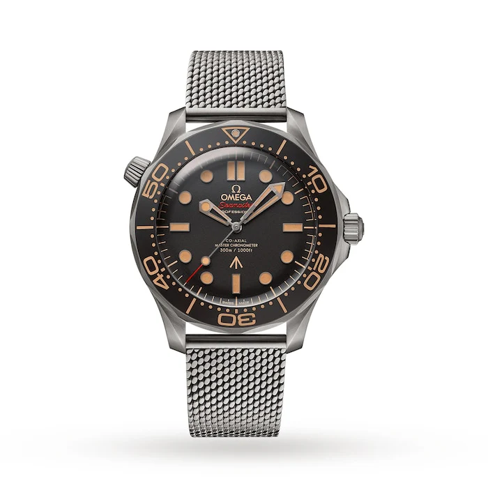 Omega Automatic 42mm Men’s Watch with Black Material Dial, Titanium Case, 300m Water Resistant / O21090422001001
