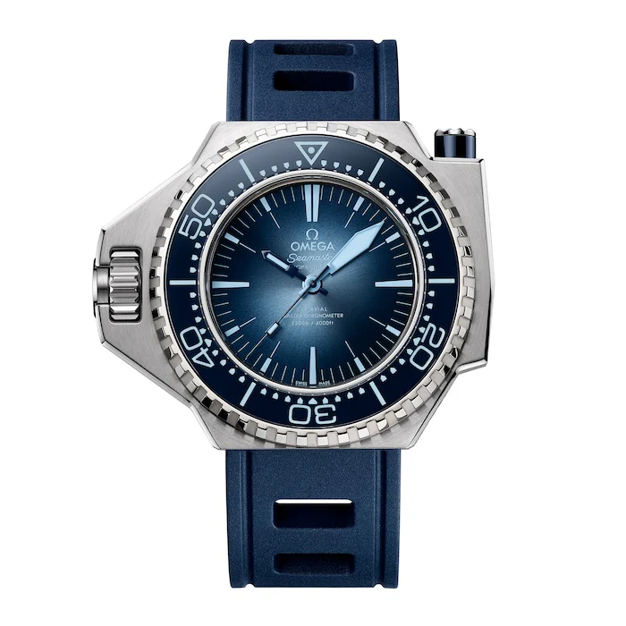Omega Automatic 45mm Men’s Watch with Blue Material Dial, Stainless Steel Case, 200m Water Resistant / O22732552103001