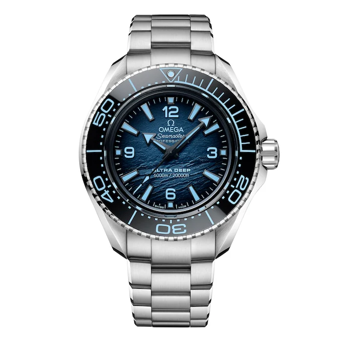 Omega Automatic Men’s Watch with Blue Material Dial, Stainless Steel Case & Bracelet, 000m Water Resistant / O21530462103002