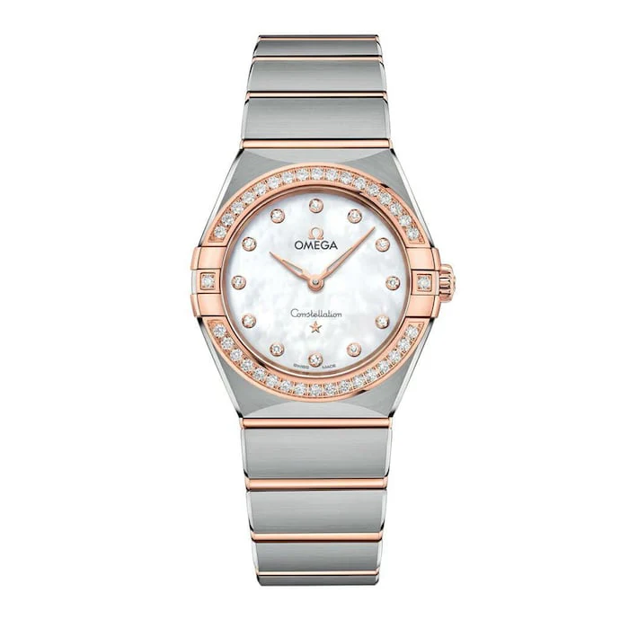 Omega Constellation 28mm Ladies Watch White Luxury Watch Swiss Made High Precision Movement O13125286055001