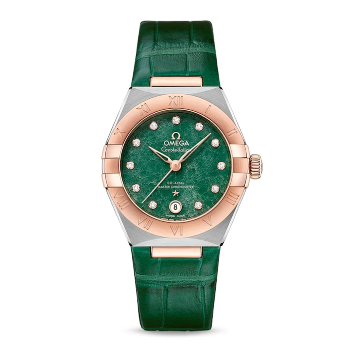 Omega Constellation Co-Axial Master Chronometer 29mm Ladies Watch Green Luxury Watch O13123292099001