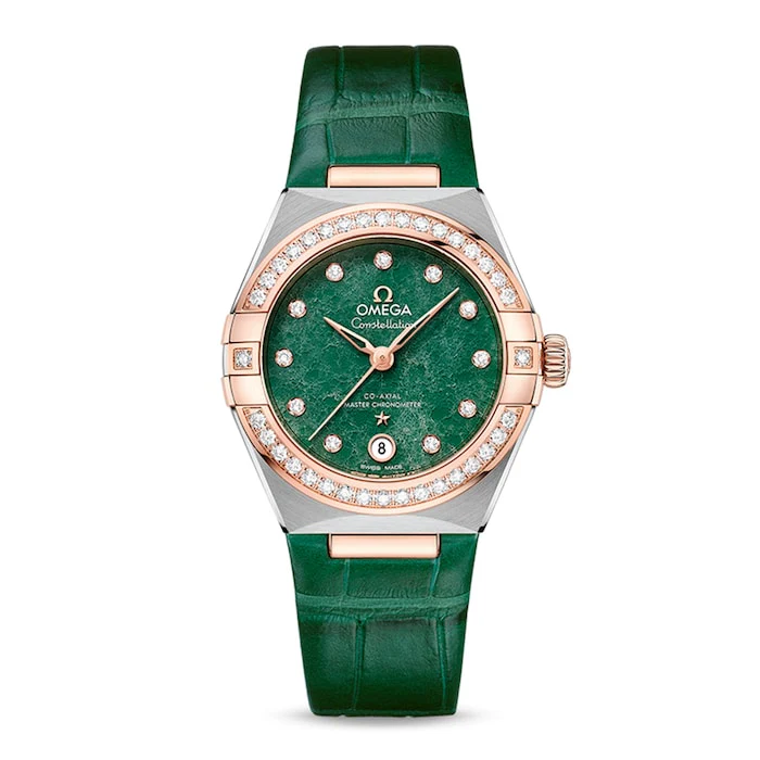 Omega Constellation Co-Axial Master Chronometer 29mm Ladies Watch Green Luxury Watch O13128292099001