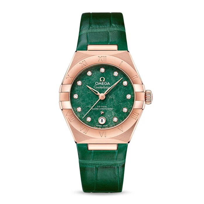 Omega Constellation Co-Axial Master Chronometer 29mm Ladies Watch Green Luxury Watch O13153292099002