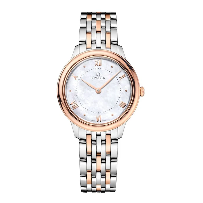 Omega De Ville Prestige 30mm Ladies Watch Mother Of Pearl Luxury Watch Swiss Made High Precision Movement O43420306005001