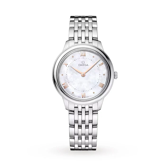 Omega De Ville Prestige 30mm, Steel On Steel Luxury Watch Luxury Watch Swiss Made High Precision Movement O43410306005001