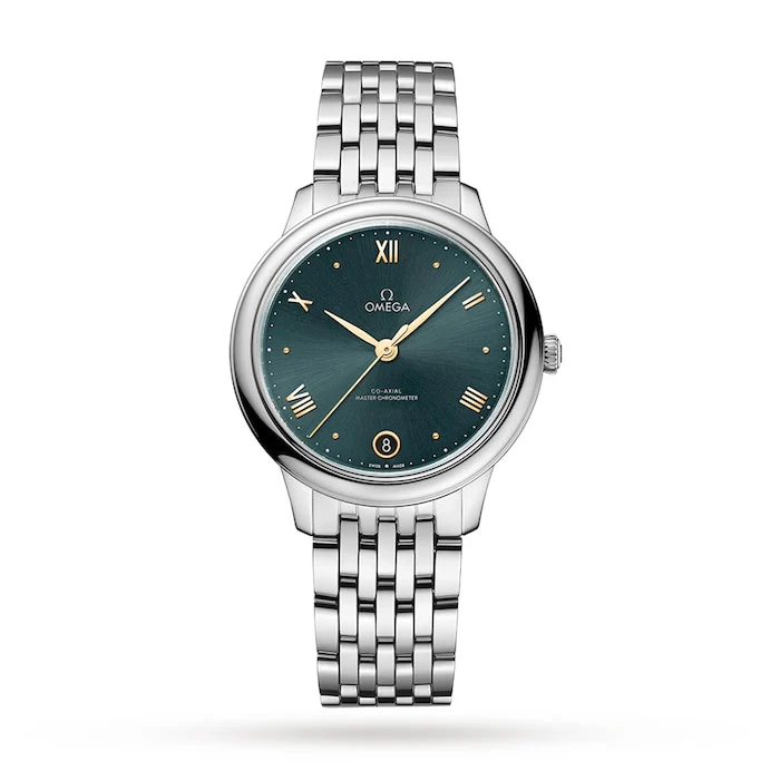 Omega De Ville Prestige Co-Axial Master Chronometer 34mm Ladies Watch Blue Luxury Watch O43410342010001