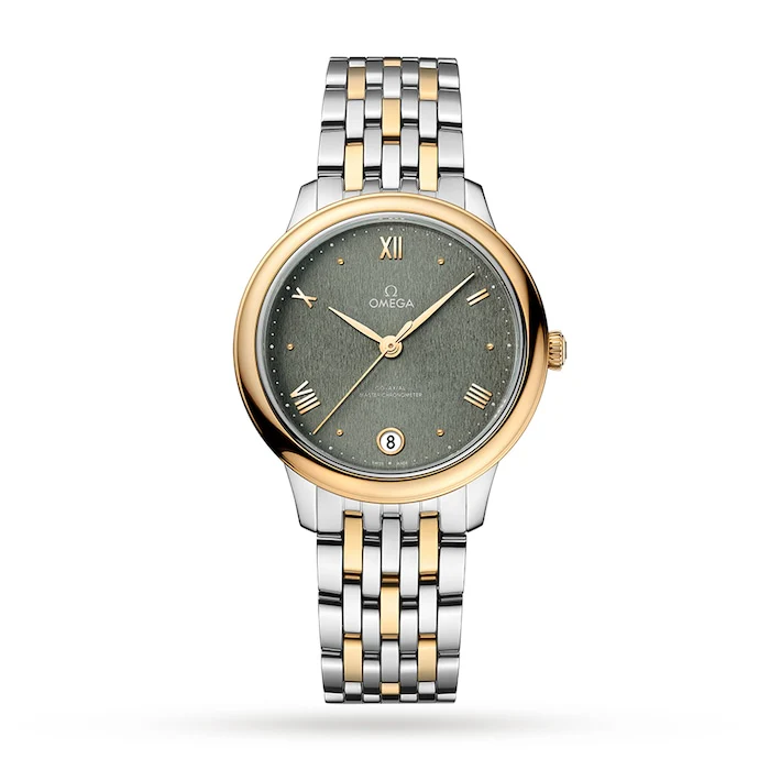 Omega De Ville Prestige Co-Axial Master Chronometer 34mm Ladies Watch Green Luxury Watch O43420342010001
