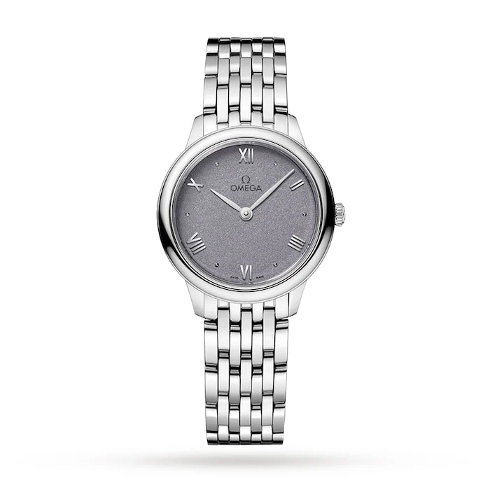Omega De Ville Prestige Quartz 27.5mm Ladies Watch Purple Luxury Watch Swiss Made High Precision Movement  O43410286003001