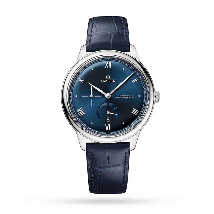 Omega Elegance Automatic 41mm Men’s Watch with Blue Material Dial, Stainless Steel Case, 30m Water Resistant / O43413412103002