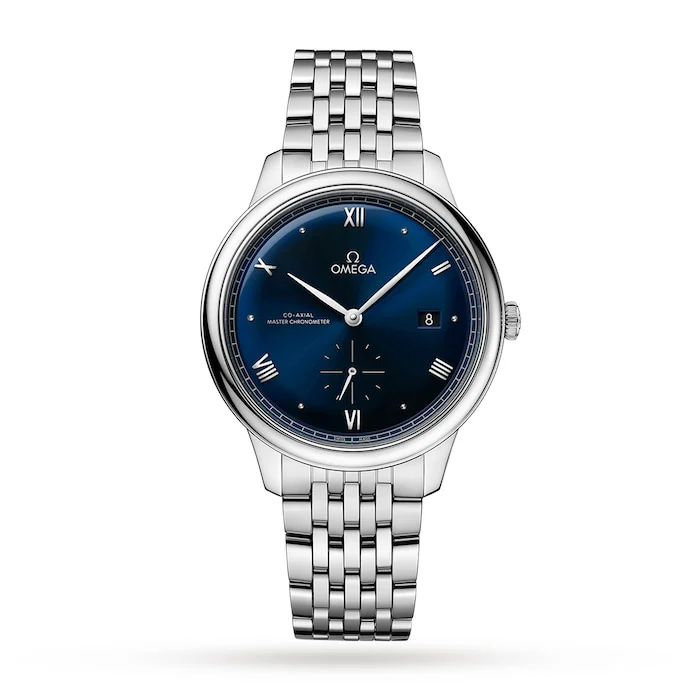 Omega Elegance Automatic 41mm Men’s Watch with Blue Material Dial, Stainless Steel Case & Bracelet, 30m Water Resistant / O43410412003001