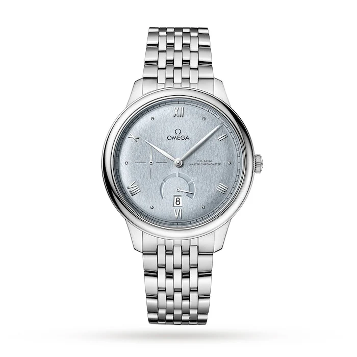 Omega Elegance Automatic 41mm Men’s Watch with Blue Material Dial, Stainless Steel Case & Bracelet, 30m Water Resistant / O43410412103001