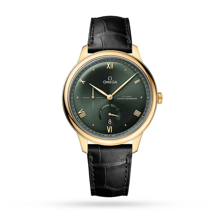 Omega Elegance Automatic 41mm Men’s Watch with Green Material Dial, Gold Case, 30m Water Resistant / O43453412110001