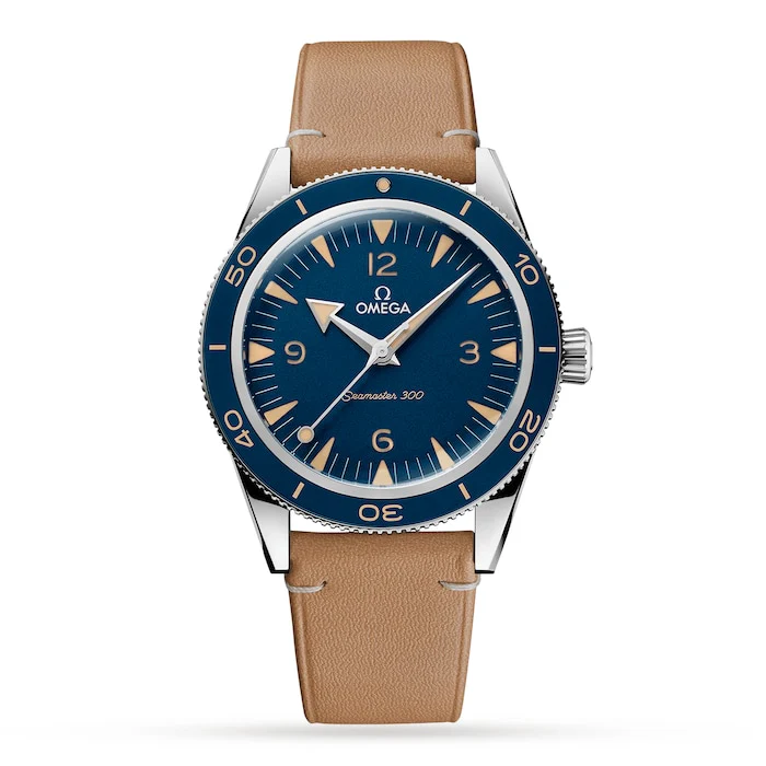 Omega Heritage Automatic 41mm Men’s Watch with Blue Material Dial, Stainless Steel Case, 300m Water Resistant / O23432412103001