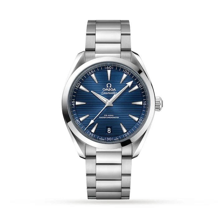 Omega Heritage Automatic 41mm Men’s Watch with Blue Material Dial, Stainless Steel Case & Bracelet, 150m Water Resistant / O22010412103004