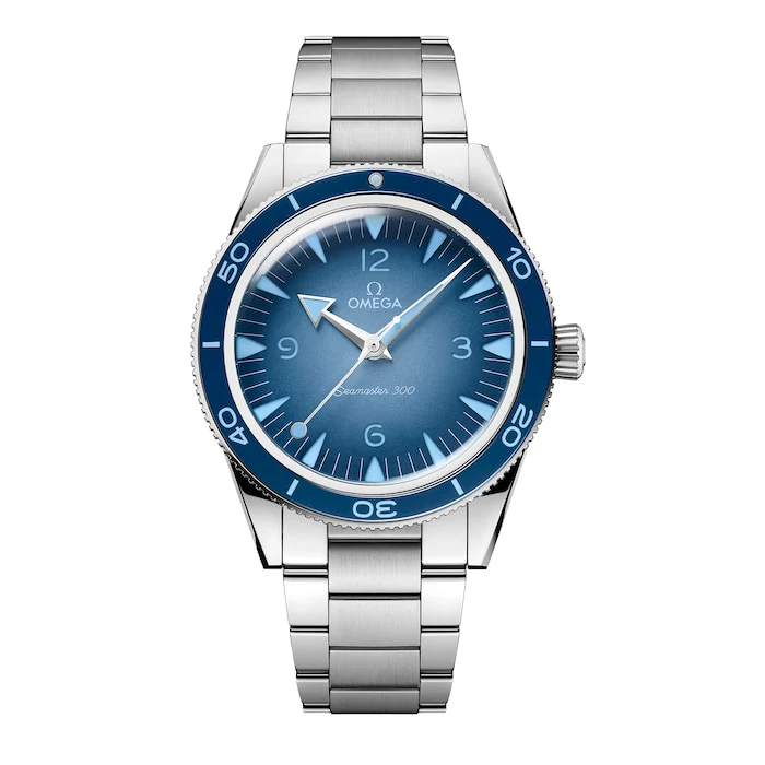 Omega Heritage Automatic 41mm Men’s Watch with Blue Material Dial, Stainless Steel Case & Bracelet, 300m Water Resistant / O23430412103002