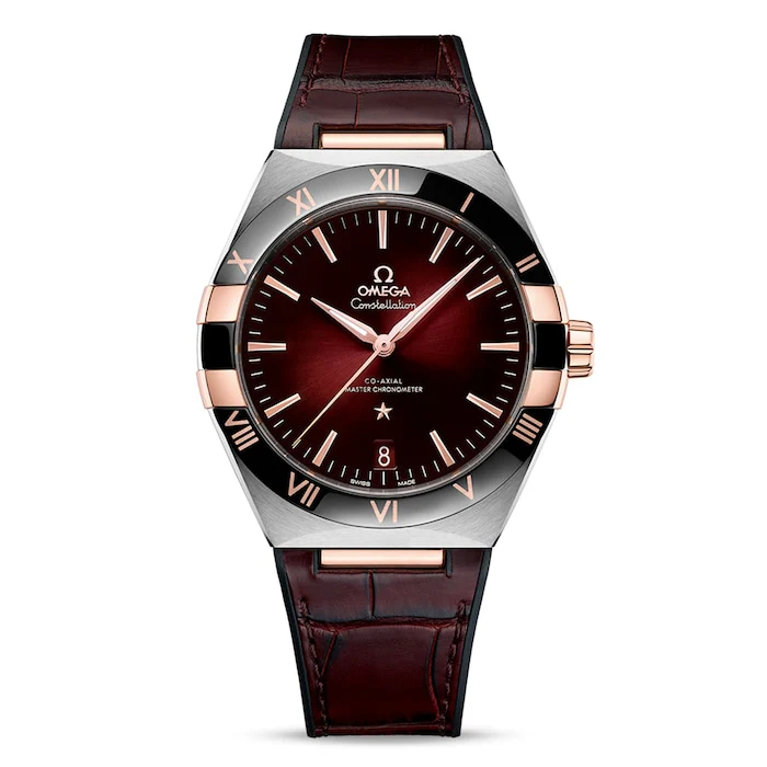 Omega Heritage Automatic 41mm Men’s Watch with Red Material Dial, Stainless Steel Case, 50m Water Resistant / O13123412111001