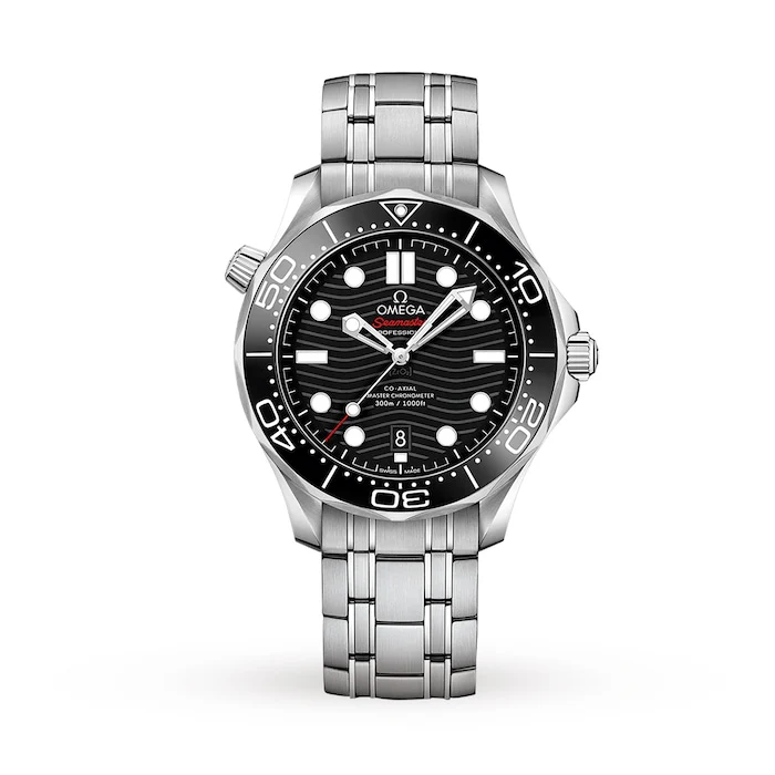 Omega Heritage Automatic 42mm Men’s Watch with Black Material Dial, Stainless Steel Case & Bracelet, 300m Water Resistant / O21030422001001