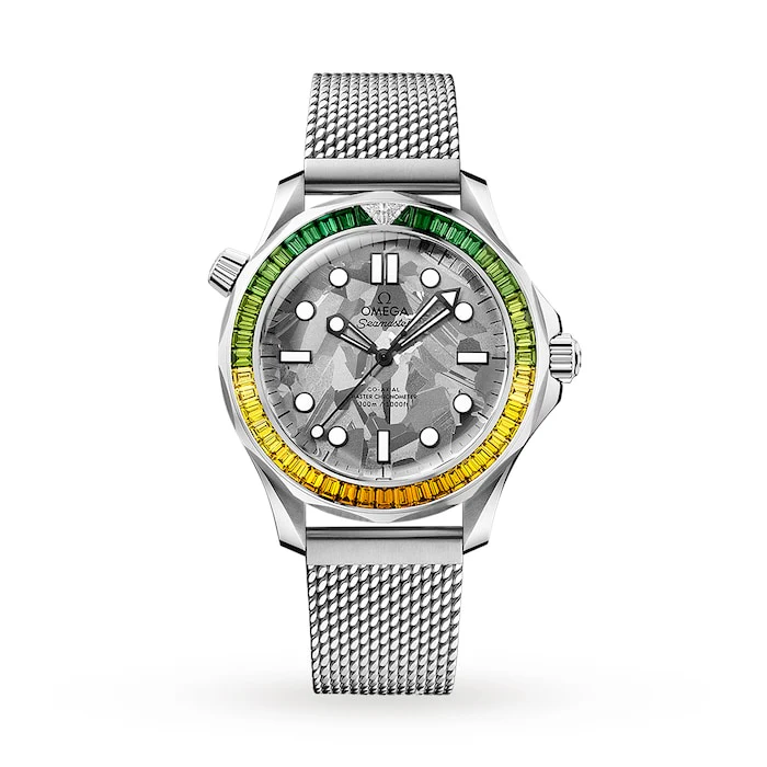 Omega Heritage Automatic 42mm Men’s Watch with Grey Material Dial, Gold Case, 300m Water Resistant / O21055422099001