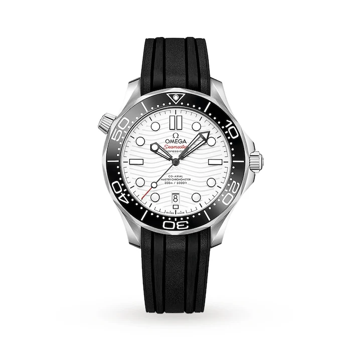 Omega Heritage Automatic 42mm Men’s Watch with White Material Dial, Stainless Steel Case, 300m Water Resistant / O21032422004001
