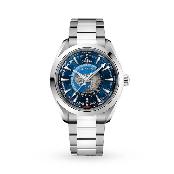 Omega Heritage Automatic 43mm Men’s Watch with Blue Material Dial, Stainless Steel Case & Bracelet, 150m Water Resistant / O22010432203001