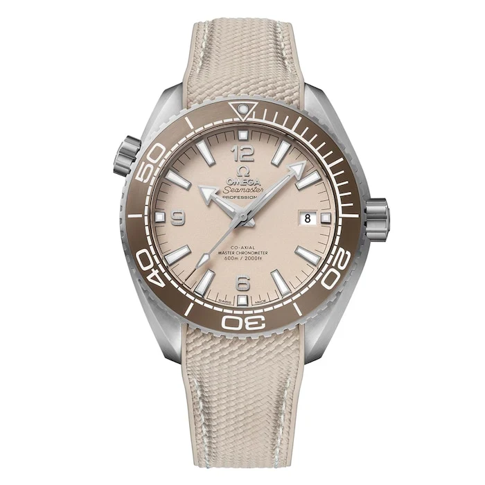 Omega Heritage Automatic Men’s Watch with Beige Material Dial, Stainless Steel Case, 600m Water Resistant / O21532442109001