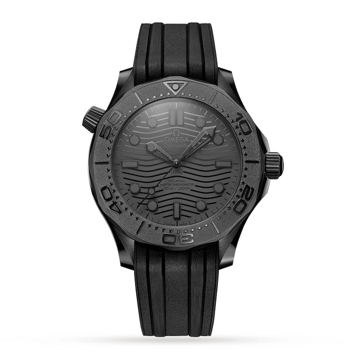 Omega Heritage Automatic Men’s Watch with Black Material Dial, Ceramic Case, 300m Water Resistant / O21092442001003