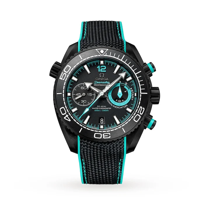 Omega Heritage Automatic Men’s Watch with Black Material Dial, Ceramic Case, 600m Water Resistant / O21592465101003