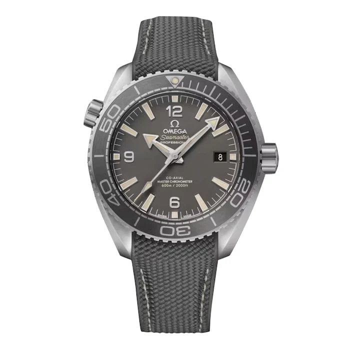 Omega Heritage Automatic Men’s Watch with Grey Material Dial, Stainless Steel Case, 600m Water Resistant / O21532442101002