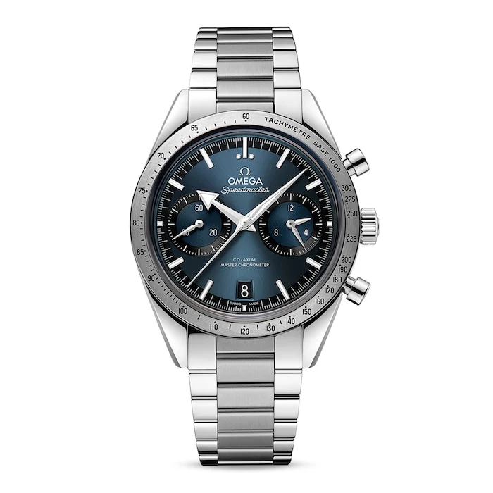 Omega Heritage Manual Wind Men’s Watch with Blue Material Dial, Stainless Steel Case & Bracelet, 50m Water Resistant / O33210415103001