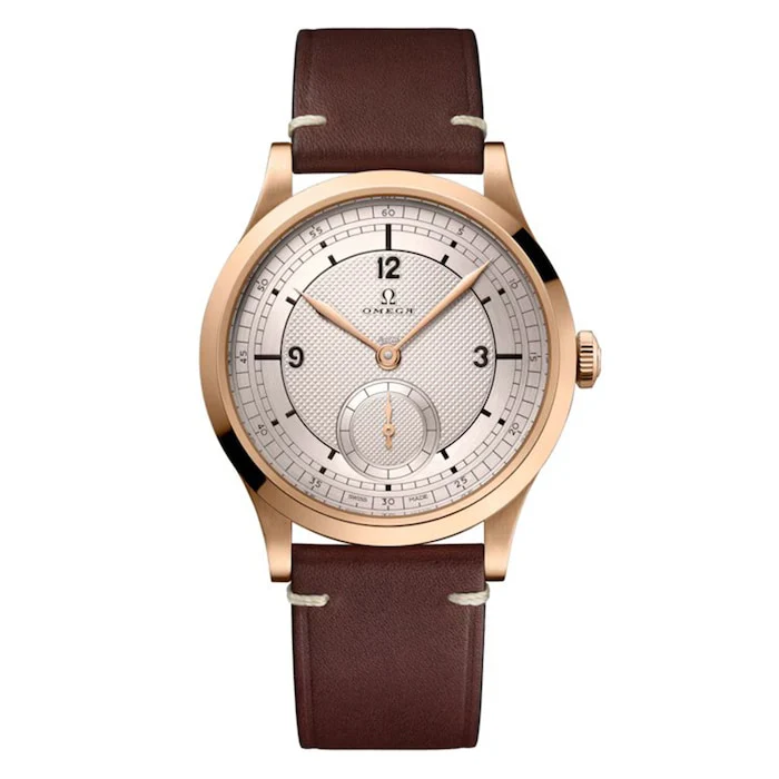 Omega Manual Wind 39mm Men’s Watch with Silver Material Dial, Gold Case, 30m Water Resistant / O52292392199001
