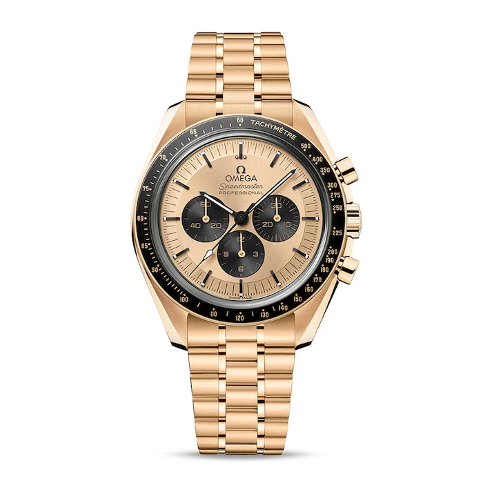 Omega Manual Wind 42mm Men’s Watch with Gold Material Dial, Ceramic Case, 50m Water Resistant / O31060425099002