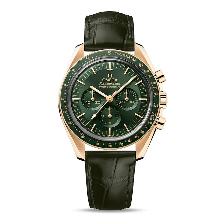 Omega Manual Wind 42mm Men’s Watch with Green Material Dial, Ceramic Case, 50m Water Resistant / O31063425010001