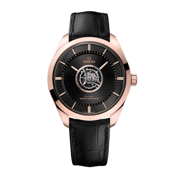 Omega Manual Wind 43mm Men’s Watch with Black Material Dial, Titanium Case, 30m Water Resistant / O52953432201001