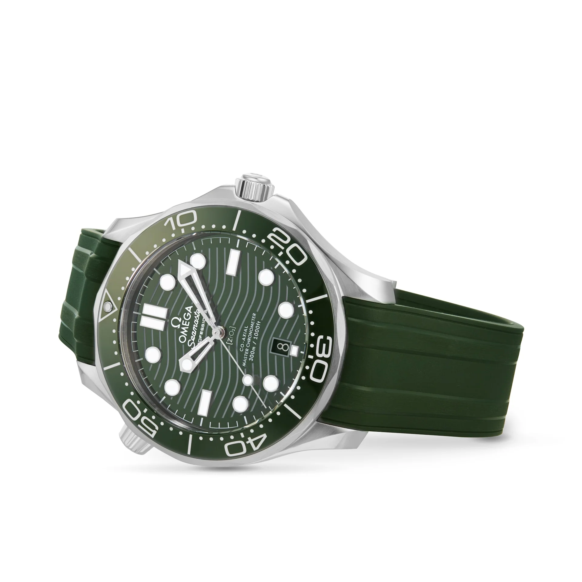 Omega Seamaster Diver 300m Co-Axial Master Chronometer 42mm Mens Watch Green - Image 5