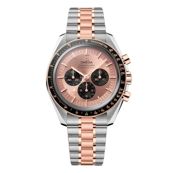 Omega Speedmaster Moonwatch Professional 42mm Mens Watch Sedna Gold Luxury Watch Swiss Made Highâ Precision Movement Sapphire Crystal O31020425099001