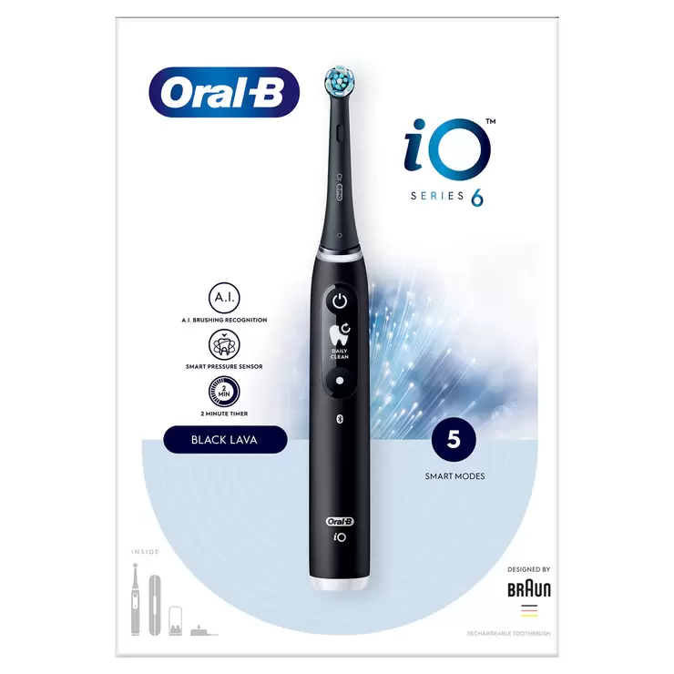 Oral-B iO Series 6 Ultimate Clean Electric Toothbrush, Black - Image 3