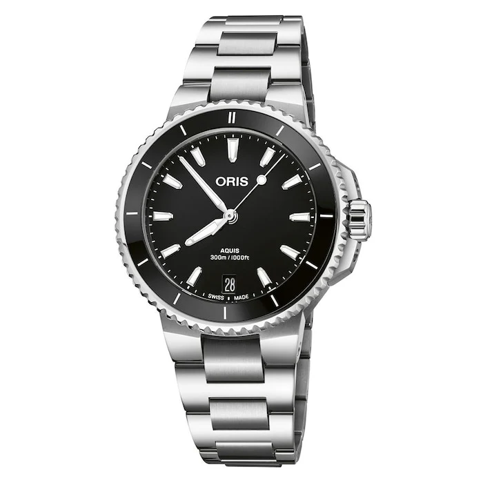 Oris Aquis Date 36.5mm Black Dial Luxury Watch Luxury Watch Swiss Made 01 733 7792 4154-07 8 19 05P