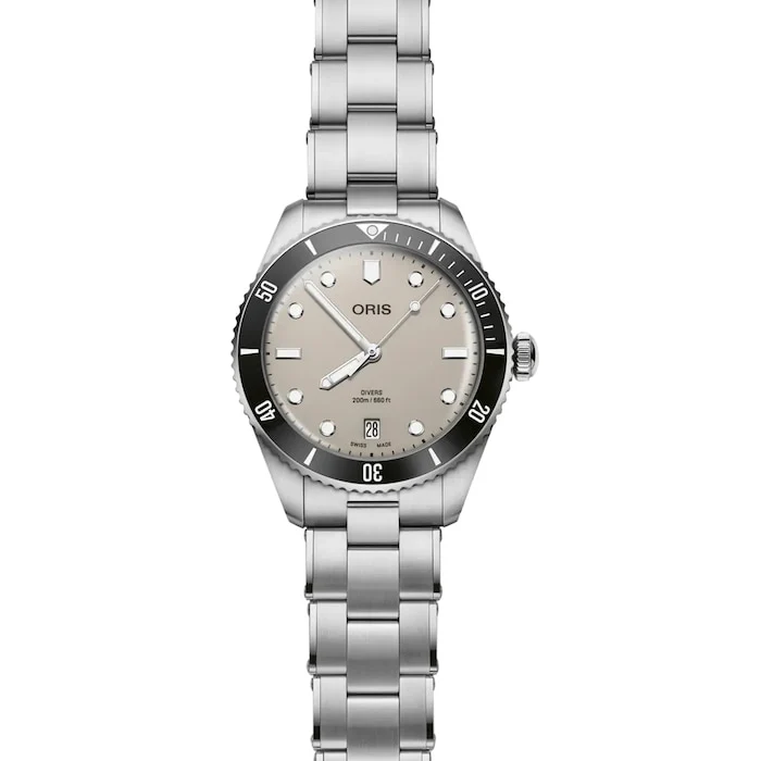 Oris Automatic 39mm Men’s Watch with Brown Material Dial, Stainless Steel Case & Bracelet, 200m Water Resistant / 01 733 7795 4051-Set