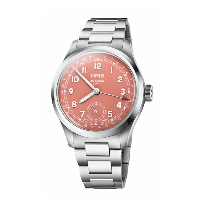 Oris Automatic 40mm Men’s Watch with Red Material Dial, Stainless Steel Case & Bracelet, 50m Water Resistant / 01 403 7799 4068-07 8