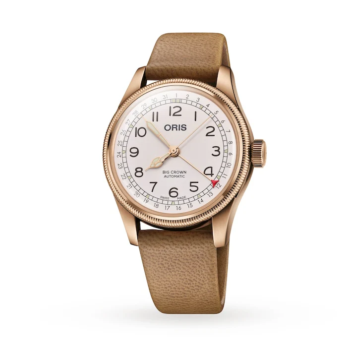 Oris Automatic 40mm Men’s Watch with White Material Dial, Bronze Case, 50m Water Resistant / 01 754 7741 3161-Set