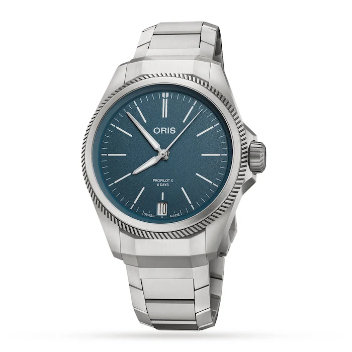 Oris Heritage Automatic 39mm Men’s Watch with Blue Material Dial, Titanium Case, 100m Water Resistant / 01 400 7778 7155-07 7 20 01TLC