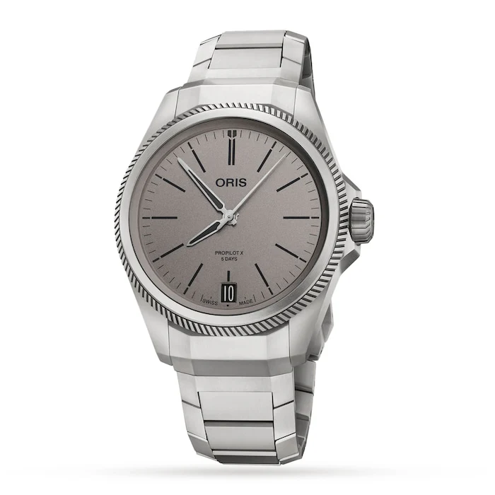 Oris Heritage Automatic 39mm Men’s Watch with Grey Material Dial, Titanium Case, 100m Water Resistant / 01 400 7778 7153-07 7 20 01TLC