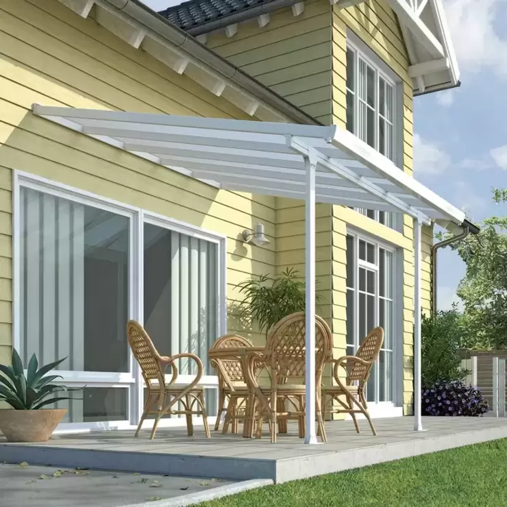 Palram Canopia Feria 3 Veranda Patio Cover in White, 3 x 3.05m - Image 3