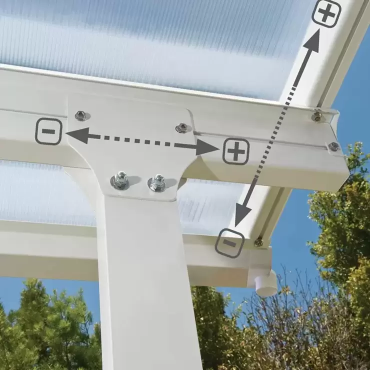 Palram Canopia Feria 3 Veranda Patio Cover in White, 3 x 3.05m - Image 5