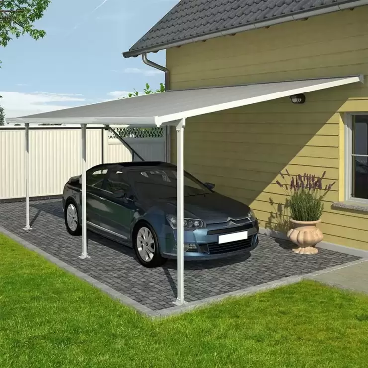 Palram Canopia Feria 3 Veranda Patio Cover in White, 3 x 5.46m - Image 3