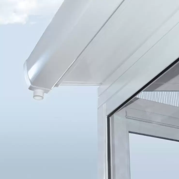 Palram Canopia Sanremo Lean Conservatory Colour White Powder Coated Aluminium Perfect - Image 5