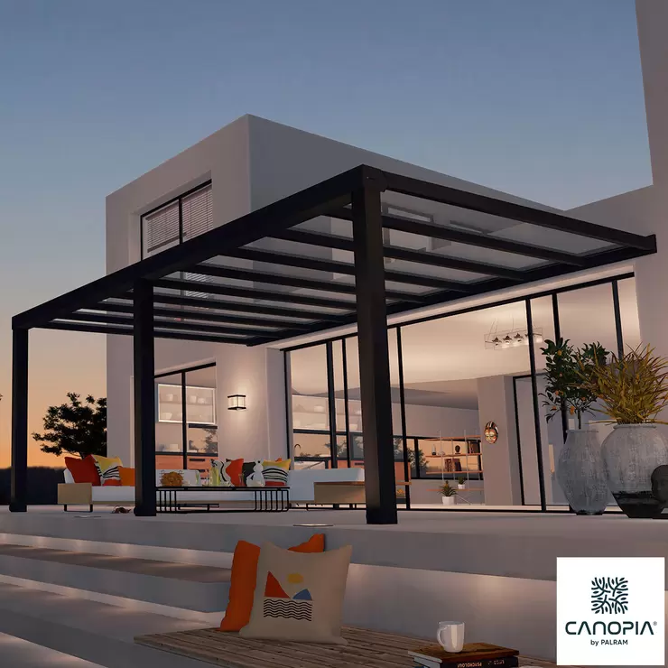 Palram Canopia Stockholm 11ft 2" x 19ft 3" (3.4 x 5.9m) Aluminium Patio Cover - Image 2