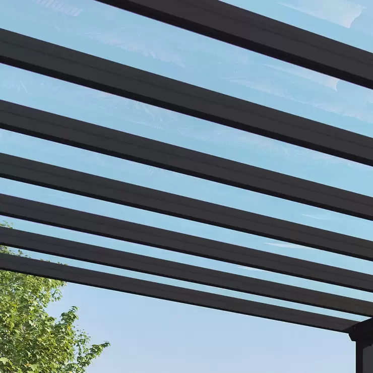Palram Canopia Stockholm 11ft 2" x 19ft 3" (3.4 x 5.9m) Aluminium Patio Cover - Image 4