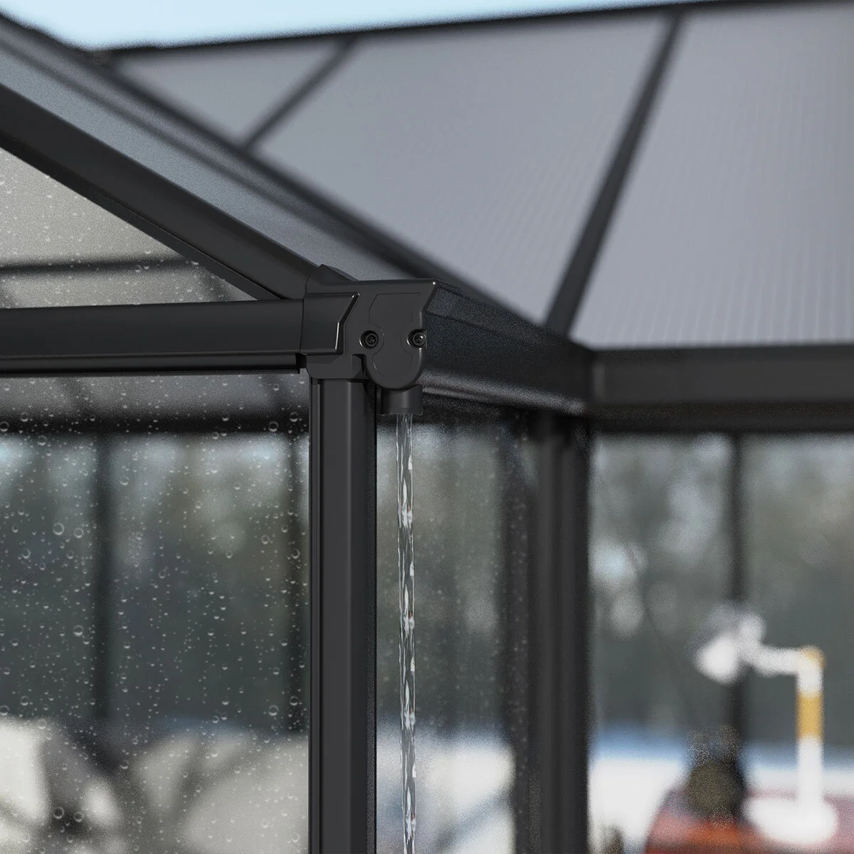 Palram Canopia Triomphe 12ft 5" x 15ft (3.8 x 4.5m) Garden Room Greenhouse - Image 7