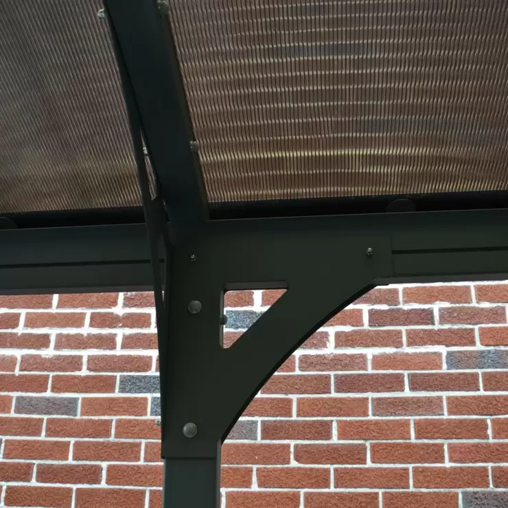 Palram Canopia Vitoria 5000 Aluminium and Polycarbonate Carport, Grey - Image 4